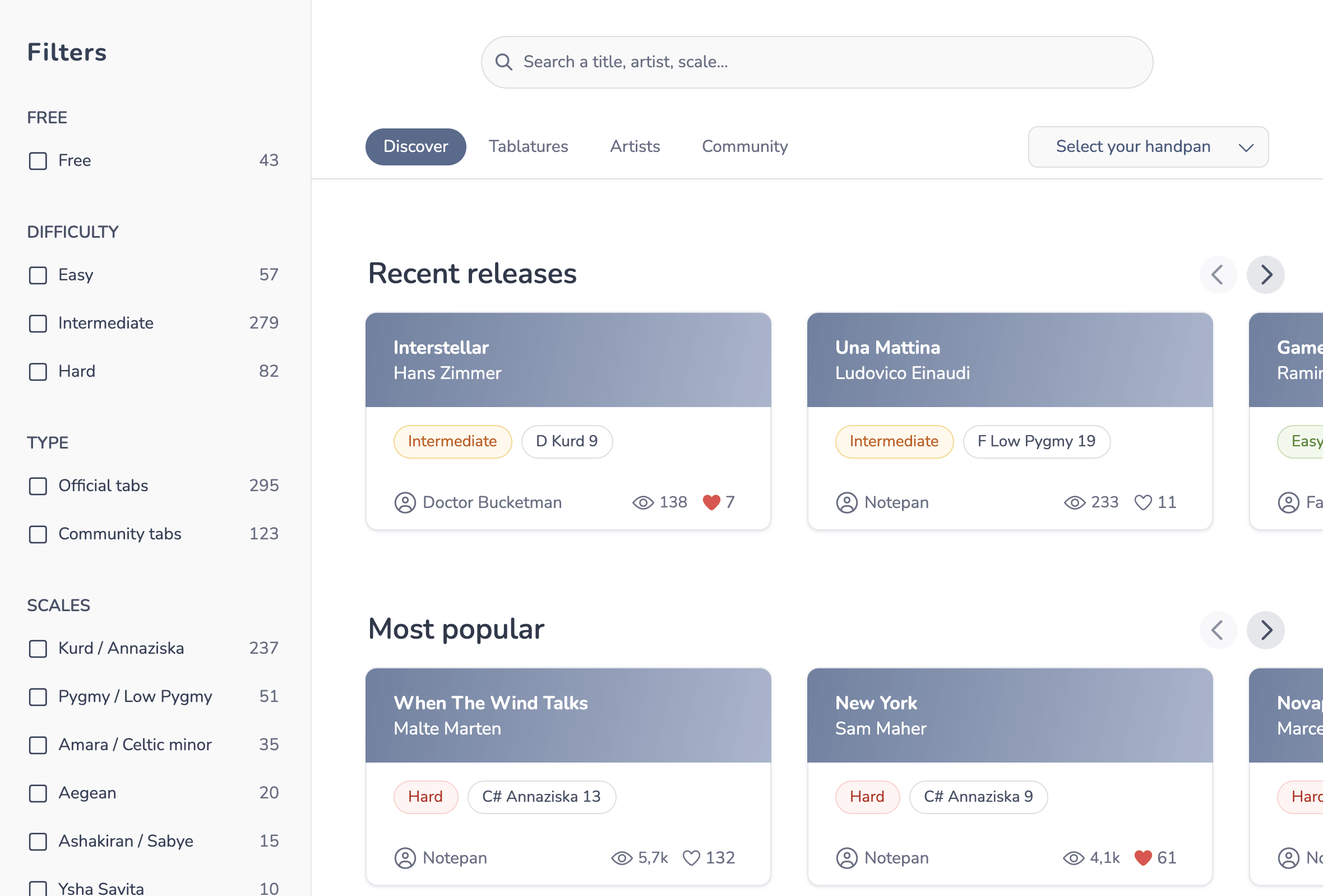 Tab library
