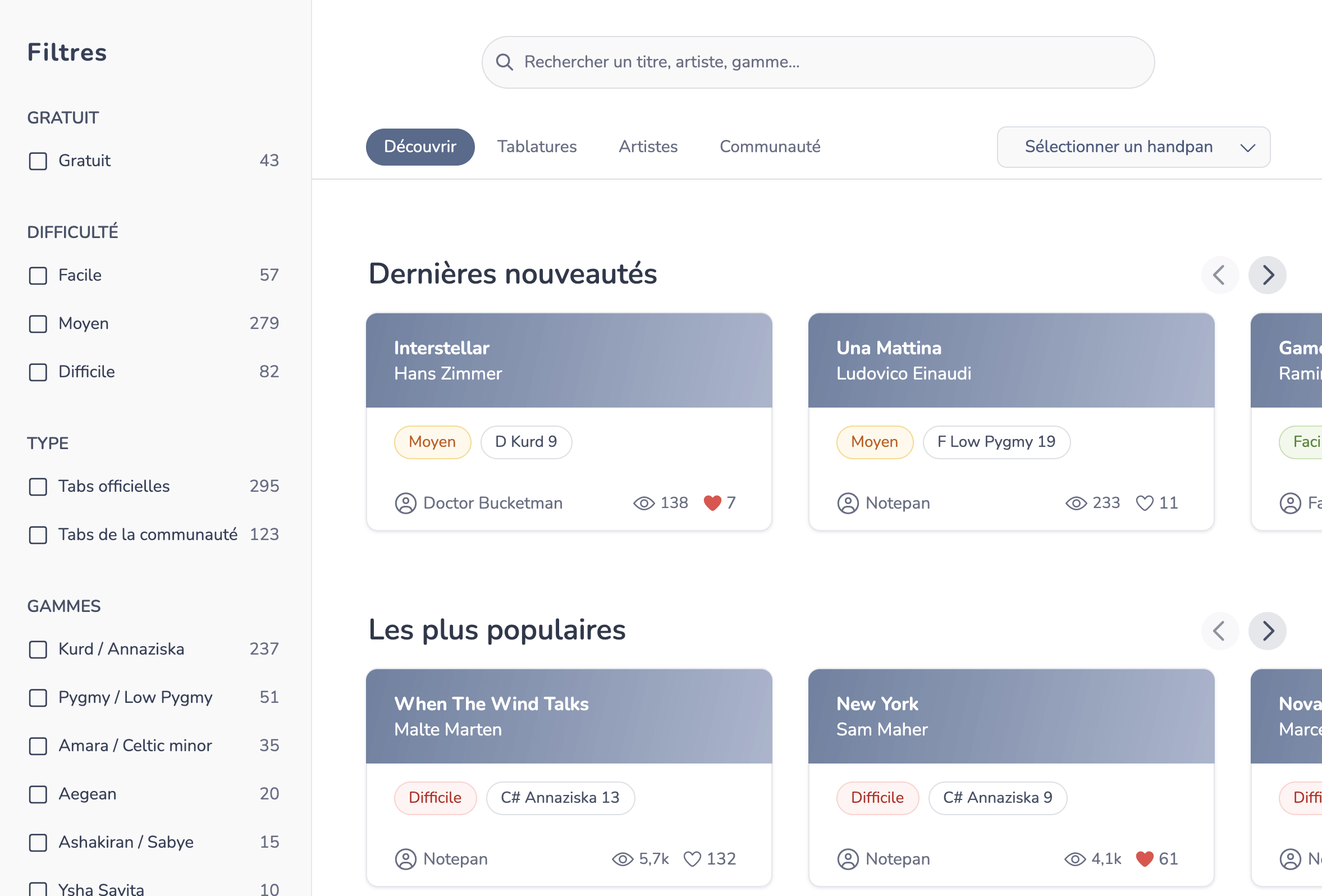 Tab library
